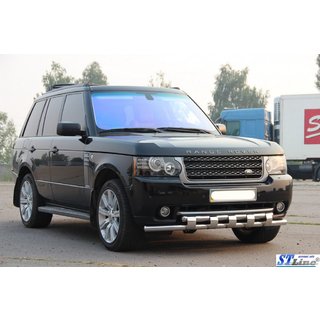 Priekšējā aizsargstanga ST015 (nerūsējošais tērauds) Range Rover III L322 2002–2012 foto 3
