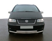Volkswagen Sharan 1995–2010 Priekšējais dubultais aizsargstienis ST014 (nerūsējošais tērauds) foto 1
