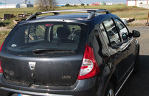Renault Sandero 2007–2013 Jumta reliņi Skyport Grey foto 3