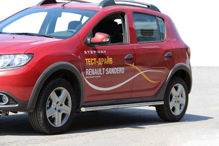 Renault Sandero 2013–2022 Sānu caurules BB001 (2 gab., nerūsējošais tērauds) Image
