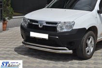 Renault Duster 2008–2017 Priekšējais aizsargstienis ST017 (nerūsējošais tērauds) foto 2