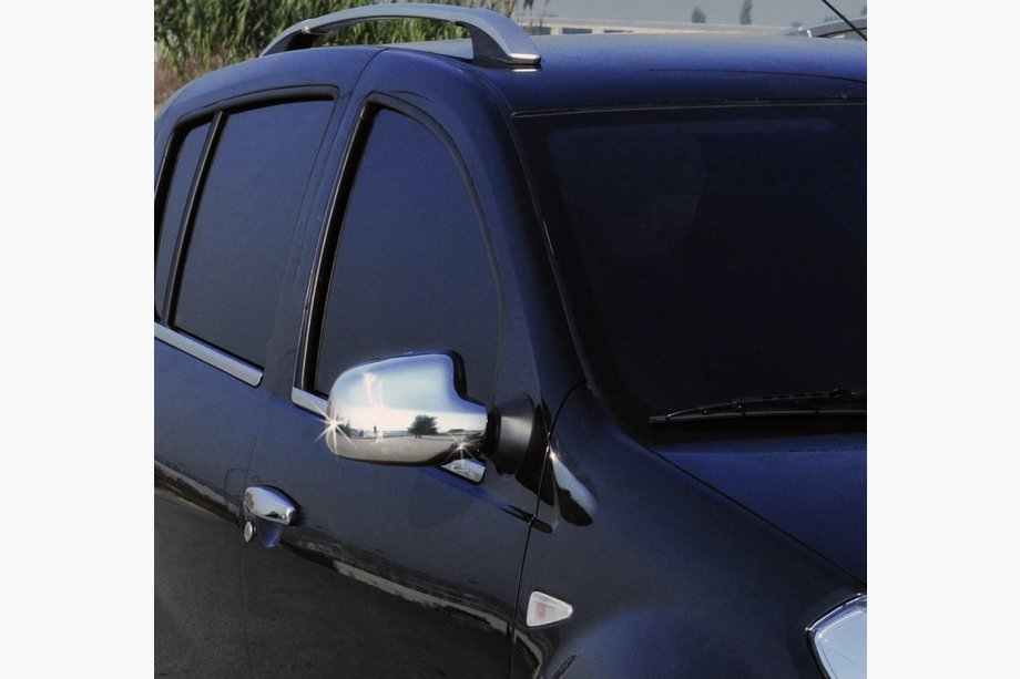 Dacia Logan MCV 2004–2014 Spoguļu uzlikas (2 gab.) Carmos - hromēta plastmasa Image