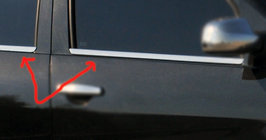Renault Sandero 2007–2013 Ārējās logu apmales (4 gab., nerūsējošais tērauds) OmsaLine – itāļu nerūsējošais tērauds foto 4