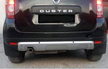 Dacia Duster 2008–2018 Aizmugurējā bampera uzlika (ABS, pelēka) foto 1