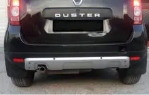 Renault Duster 2008–2017 Aizmugurējā bampera uzlika (ABS, pelēka) foto 1