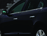 Renault Fluence 2009–2016 Apakšējās logu līstes (4 gab., nerūsējošais tērauds) Carmos – turku nerūsējošais tērauds foto 2