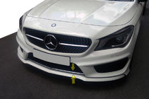 Mercedes CLA C117 2013–2019 Bampera režģa uzlika (nerūsējošais tērauds) foto 1