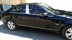 Mercedes C klase W204 2007–2015 Statņu uzlikas (nerūsējošais tērauds) foto 1