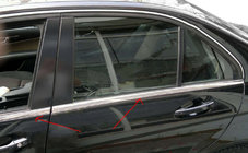 Mercedes C klase W204 2007–2015 Logu moldingu uzlikas (6 gab., nerūsējošais tērauds) foto 5