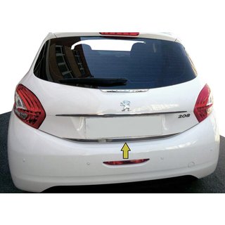 Bagāžnieka malas uzlika (nerūsējošā tērauda) Peugeot 208 2012–2019 foto 1