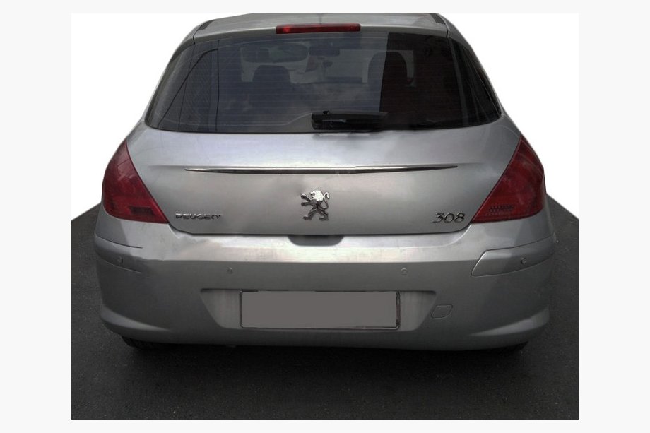 Peugeot 308 2007–2013 Hroma līste virs numura zīmes (nerūsējošais tērauds) Image