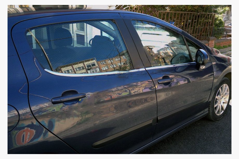 Peugeot 308 2007–2013 Logu apdares līstes (4 gab., nerūsējošais tērauds) Image