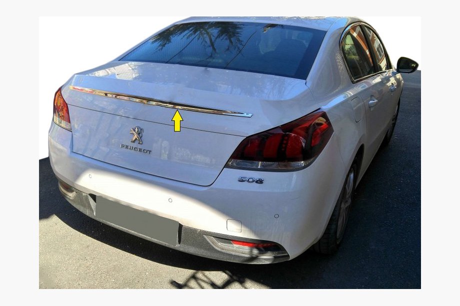 Peugeot 508 2010–2018 Augšējā hroma līste (nerūsējošais tērauds) Image