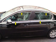 Peugeot 508 2010–2018 Pilns logu apmaļu komplekts (Sedans, nerūsējošais tērauds) foto 1