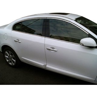 Logu augšējās apmales (4 gab., nerūsējošais tērauds) Renault Fluence 2009–2016 foto 1