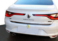 Renault Megane IV 2016–2025 Hromēta bagāžnieka vāka malas uzlika (Sedan, nerūsējošais tērauds) OmsaLine – itāļu nerūsējošais tērauds foto 1