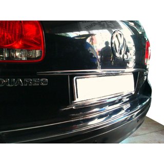 Hroma līste virs numura zīmes (nerūsējošais tērauds) Volkswagen Touareg 2002–2010 foto 1