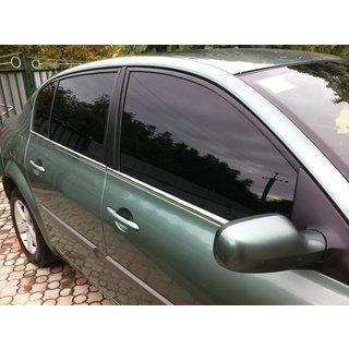 Ārējās logu apmales (4 gab., nerūsējošais tērauds) Renault Megane II 2004–2009 foto 2