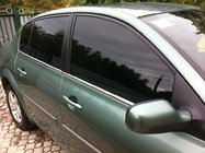 Renault Megane II 2004–2009 Ārējās logu apmales (4 gab., nerūsējošais tērauds) foto 2