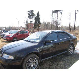 Logu apmales (4 gab., nerūsējošais tērauds) Skoda Octavia I Tour A4 1996–2010 foto 2
