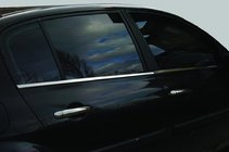 Renault Megane II 2004–2009 Ārējās logu apmales (4 gab., nerūsējošais tērauds) foto 4