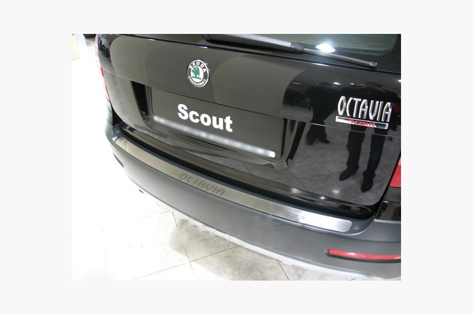 Skoda Octavia II A5 2006–2010 Aizmugurējā bampera uzlika Nataniko (nerūsējošais tērauds) Image