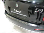 Skoda Octavia II A5 2010–2013 Aizmugurējā bampera uzlika Nataniko (nerūsējošais tērauds) foto 2