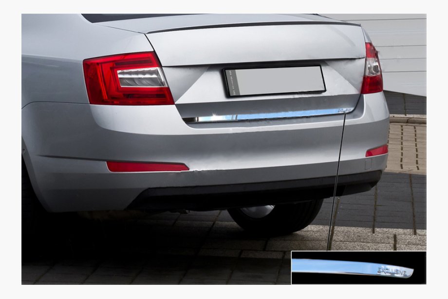 Skoda Octavia III A7 2013–2019 Bagāžnieka malas uzlika (nerūsējošais tērauds) Carmos - turku teras Image