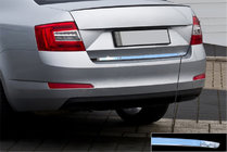 Skoda Octavia III A7 2013–2019 Bagāžnieka malas uzlika (nerūsējošais tērauds) Carmos - turku teras foto 1