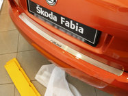 Skoda Fabia 2000–2007 Aizmugurējā bampera uzlika Nataniko (nerūsējošais tērauds) foto 1
