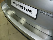Subaru Forester 2008–2013 Aizmugurējā bufera uzlika NataNika (nerūsējošais tērauds) foto 1
