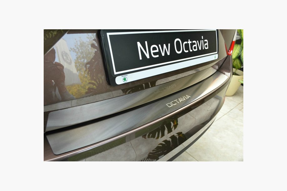 Skoda Octavia III A7 2013–2019 Aizmugurējā bampera uzlika Nataniko (nerūsējošais tērauds) Image