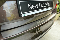 Skoda Octavia III A7 2013–2019 Aizmugurējā bampera uzlika Nataniko (nerūsējošais tērauds) foto 1