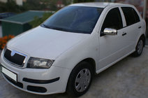 Skoda Fabia 2000–2007 Spoguļu uzlikas 2006↗ (2 gab., nerūs. tērauds) foto 4