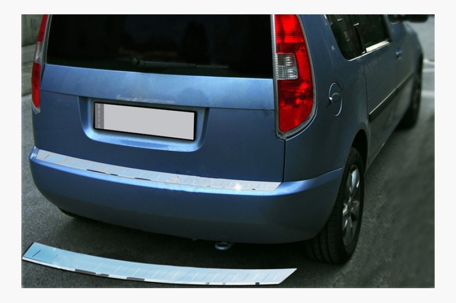 Renault Lodgy 2013–2022 OmsaLine aizmugurējā bampera uzlika (nerūsējošais tērauds) Glancēta Image
