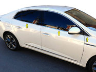 Renault Megane IV 2016–2025 Apakšējās logu apmales līstes (Sedan, 6 gab., nerūsējošais tērauds) foto 1