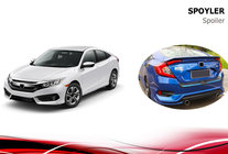 Honda Civic Sedans X 2016–2021 Spoileris Niken V3 (krāsošanai) foto 3