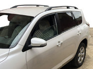 Toyota Rav 4 2006–2013 Melni turku jumta reliņi Īsā bāze, plastmasas kājiņas foto 1