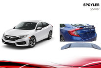 Honda Civic Sedans X 2016–2021 Spoileris Niken V2 (krāsošanai) foto 3