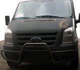Ford Transit 2000–2014 Priekšējais bullbar ar sānu stieņiem WT021 (2006-2014, nerūsējošais tērauds) foto 1