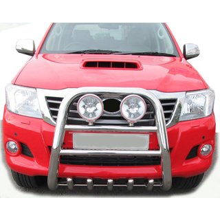 Kengurbārs QT007 (nerūsējošais tērauds) Toyota Hilux 2006–2015 foto 1