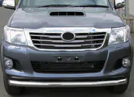Toyota Hilux 2006–2015 Priekšējais aizsargstienis ST008 (nerūsējošais tērauds) foto 1