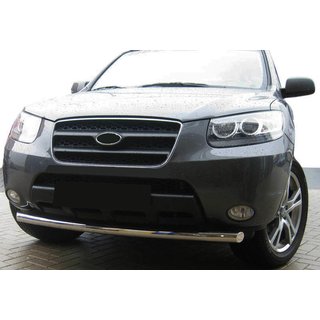 Priekšējais aizsargstienis ST008 (nerūsējošais tērauds) Hyundai Santa Fe 2 2006–2012