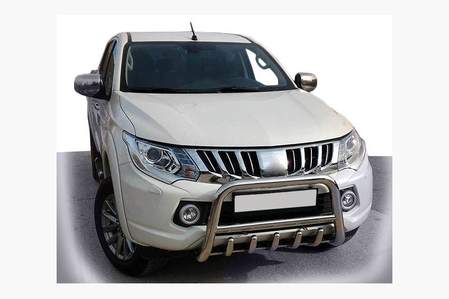 Mitsubishi L200 2015–2024 Priekšējais bullbar WT003 (nerūsējošais tērauds) Image