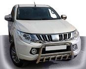 Mitsubishi L200 2015–2024 Priekšējais bullbar WT003 (nerūsējošais tērauds) foto 1