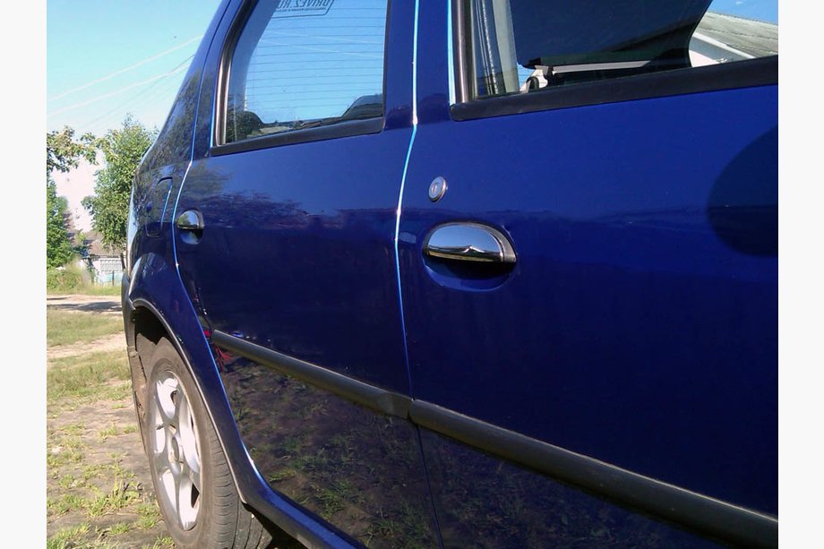 Renault Logan I 2005–2008 Durvju rokturu uzlikas (4 gab., nerūsējošais tērauds) Carmos - turku teras Image