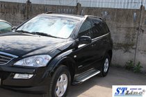 SsangYong Kyron 2005–2014 Sānu sliekšņi King (2 gab., alumīnijs) foto 3