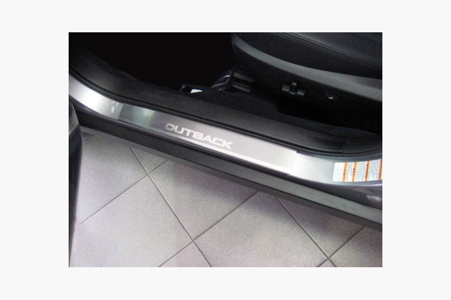 Subaru Outback 2009–2014 Natanika Premium durvju sliekšņu uzlikas (2 gab., nerūsējošais tērauds) Image