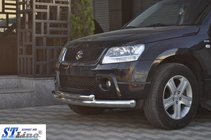 Suzuki Grand Vitara 2005–2017 Priekšējais dubultais aizsargstienis 60/42 mm (nerūsējošais tērauds) foto 6