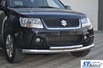 Suzuki Grand Vitara 2005–2017 Priekšējais dubultais aizsargstienis 60/42 mm (nerūsējošais tērauds) foto 7